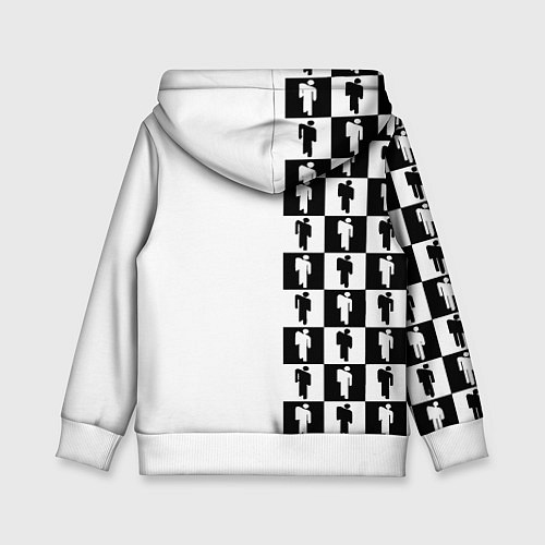 Детская толстовка Ювентус паттерн люди / 3D-Белый – фото 2