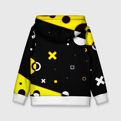 Детская толстовка Borussia геометрия текстура / 3D-Белый – фото 2