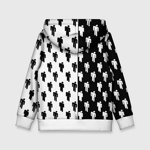Детская толстовка Borussia черно белые люди / 3D-Белый – фото 2