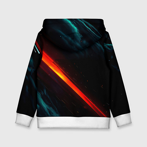 Детская толстовка Манчестер Юнайтед абстракция / 3D-Белый – фото 2