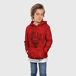 Толстовка-худи детская NBA Bulls, цвет: 3D-белый — фото 2