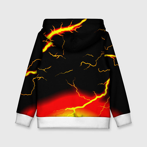 Детская толстовка Borussia молнии шторм / 3D-Белый – фото 2