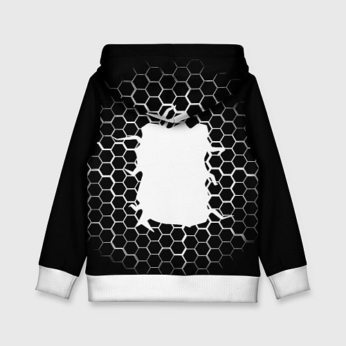 Детская толстовка Juventus соты текстура краски / 3D-Белый – фото 2