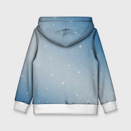 Детская толстовка Санта торчит из трубы / 3D-Белый – фото 2