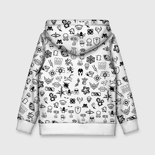 Детская толстовка Borussia game pattern / 3D-Белый – фото 2