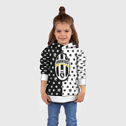 Толстовка-худи детская Ювентус x роблокс, цвет: 3D-белый — фото 2