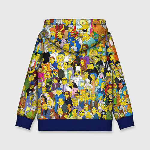 Детская толстовка Simpsons Stories / 3D-Синий – фото 2