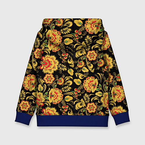 Детская толстовка Хохлома / 3D-Синий – фото 2