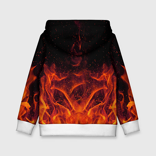 Детская толстовка AC/DC Flame / 3D-Белый – фото 2