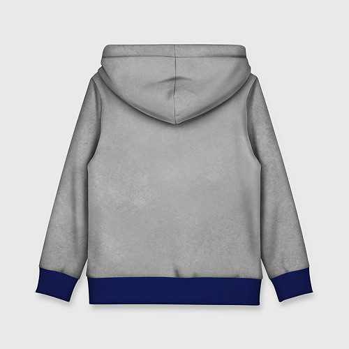 Детская толстовка Белый котик / 3D-Синий – фото 2