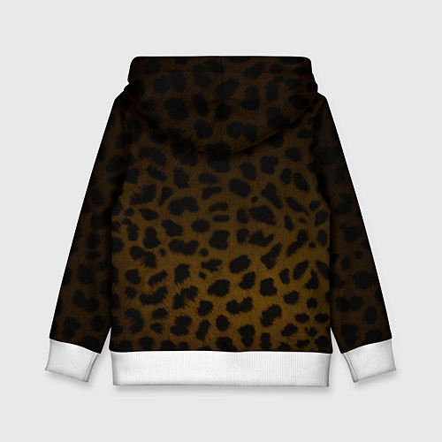 Детская толстовка Рык леопарда / 3D-Белый – фото 2