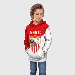 Толстовка-худи детская Sevilla FC, цвет: 3D-белый — фото 2