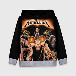 Толстовка-худи детская Metallica Band, цвет: 3D-меланж