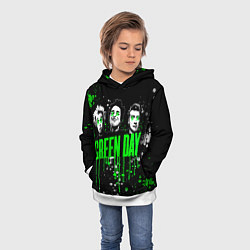 Толстовка-худи детская Green Day: Acid Colour, цвет: 3D-белый — фото 2