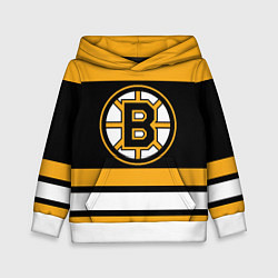 Толстовка-худи детская Boston Bruins, цвет: 3D-белый
