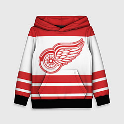 Толстовка-худи детская Detroit Red Wings, цвет: 3D-черный