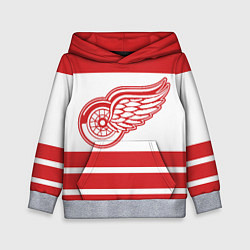 Толстовка-худи детская Detroit Red Wings, цвет: 3D-меланж