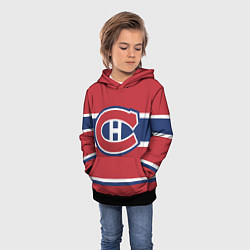 Толстовка-худи детская Montreal Canadiens, цвет: 3D-черный — фото 2