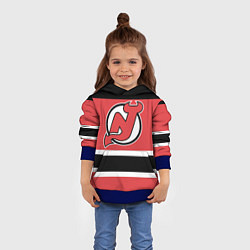 Толстовка-худи детская New Jersey Devils, цвет: 3D-синий — фото 2
