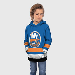 Толстовка-худи детская New York Islanders, цвет: 3D-черный — фото 2