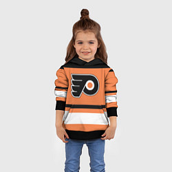 Толстовка-худи детская Philadelphia Flyers, цвет: 3D-черный — фото 2