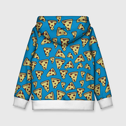 Детская толстовка Jake loves pizza / 3D-Белый – фото 2