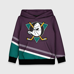 Толстовка-худи детская Anaheim Ducks Selanne, цвет: 3D-черный