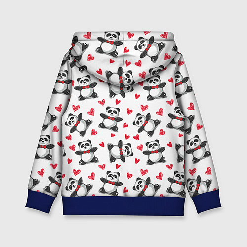 Детская толстовка Любимые панды / 3D-Синий – фото 2