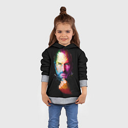 Толстовка-худи детская Стив Джобс, цвет: 3D-меланж — фото 2