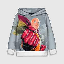 Толстовка-худи детская One Punch Man Fist, цвет: 3D-белый