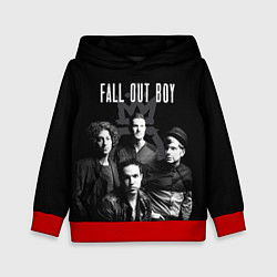 Толстовка-худи детская Fall out boy band, цвет: 3D-красный