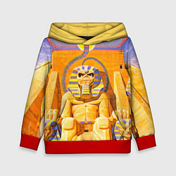 Толстовка-худи детская Iron Maiden: Pharaon, цвет: 3D-красный