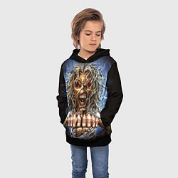Толстовка-худи детская Iron Maiden: Maidenfc, цвет: 3D-черный — фото 2