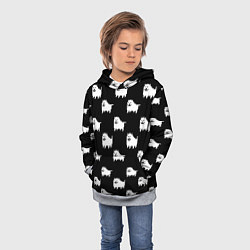 Толстовка-худи детская Undertale Annoying dog, цвет: 3D-меланж — фото 2