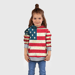 Толстовка-худи детская США, цвет: 3D-меланж — фото 2