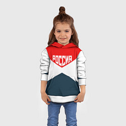 Толстовка-худи детская Форма России, цвет: 3D-белый — фото 2