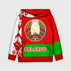Толстовка-худи детская Belarus Patriot, цвет: 3D-красный
