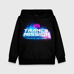 Толстовка-худи детская Trancemission: Trance we love, цвет: 3D-черный