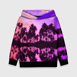 Толстовка-худи детская Hawaii dream, цвет: 3D-черный