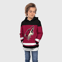 Толстовка-худи детская Arizona Coyotes, цвет: 3D-белый — фото 2