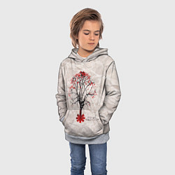 Толстовка-худи детская RHCP: Red Tree, цвет: 3D-меланж — фото 2