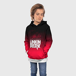 Толстовка-худи детская Linkin Park: Minutes to midnight, цвет: 3D-белый — фото 2
