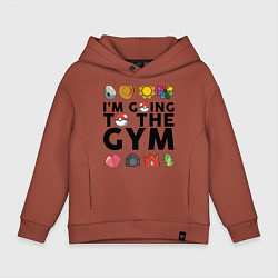 Детское худи оверсайз Pokemon Im going to the gym (black)