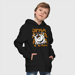 Толстовка оверсайз детская Space, цвет: черный — фото 2