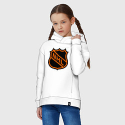 Толстовка оверсайз детская NHL, цвет: белый — фото 2