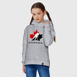 Толстовка оверсайз детская Canada, цвет: меланж — фото 2