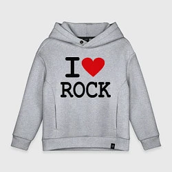 Детское худи оверсайз I love Rock