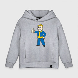 Толстовка оверсайз детская Fallout Boy, цвет: меланж