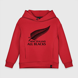 Детское худи оверсайз New Zeland: All blacks