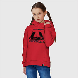 Толстовка оверсайз детская Санкт-Петербург, цвет: красный — фото 2